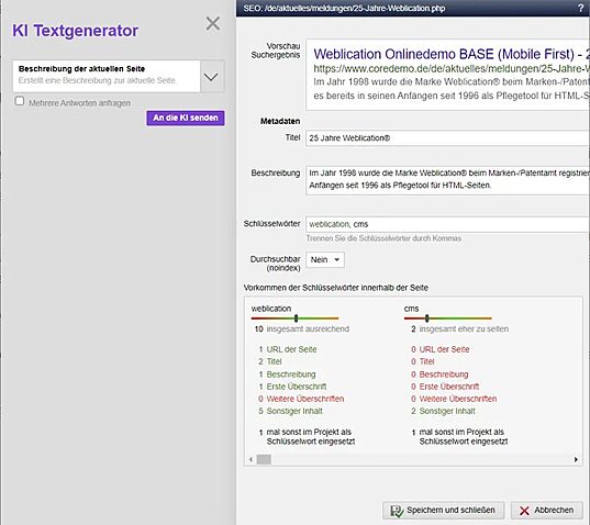 SEO-Daten über KI generieren